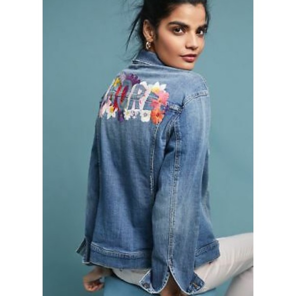 Anthropologie Jackets & Blazers - Pilcro & the Letterpress Amore Denim Jacket